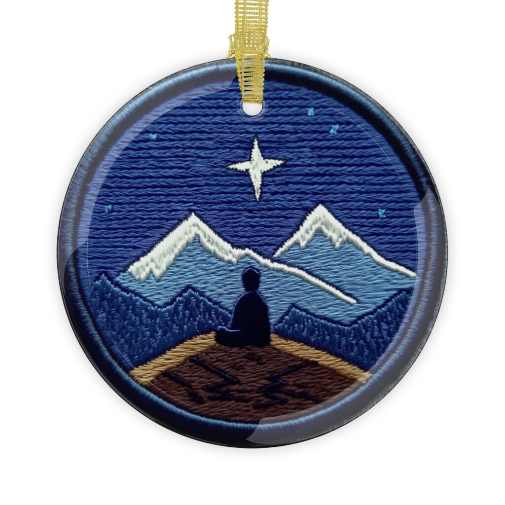 "A Star" Glass Ornament