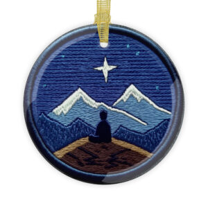 "A Star" Glass Ornament