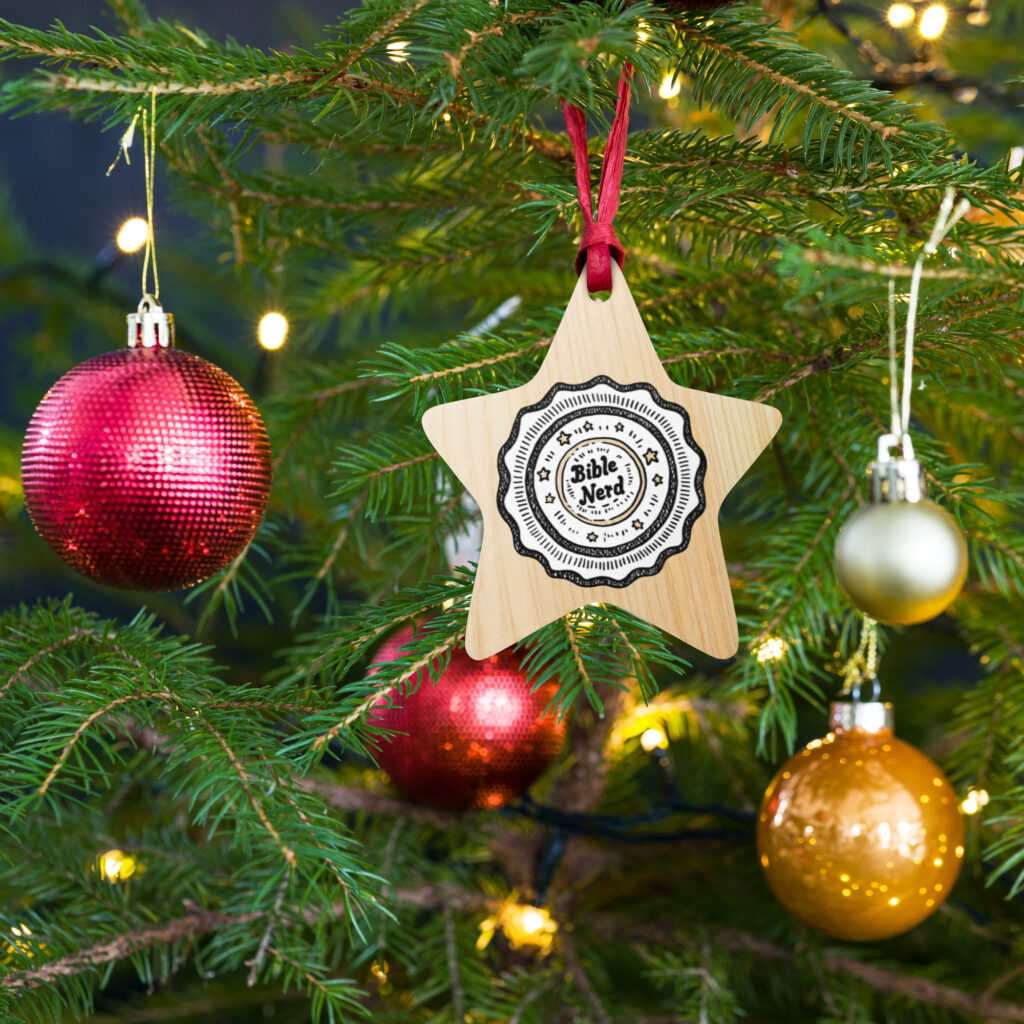 Bible Nerd Badged Ornaments